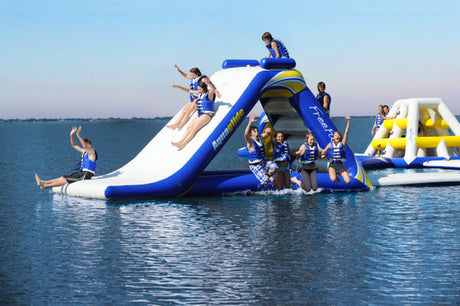 Aquaglide Freefall Extreme Aquapark Climbing Wall and Waterslide
