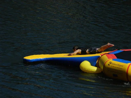 Island Hopper 15' Gator Water Park with Classic Water Trampoline