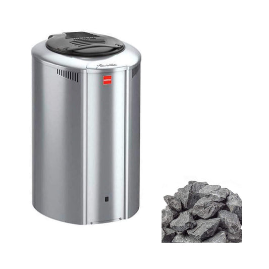 Harvia Forte AF Sauna Heater with Control Panel, Keypad Lock & Sauna Stones [HAFU]