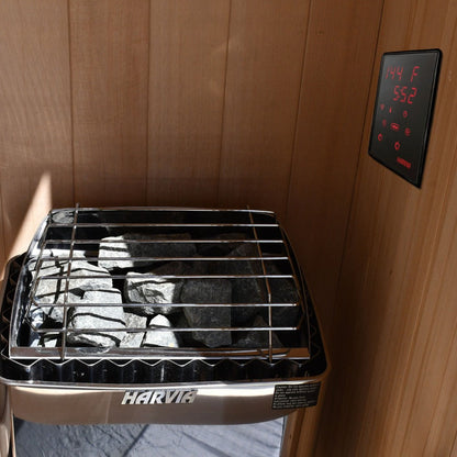Harvia KIP60W 6KW UL Certified Electric Sauna Heater with Xenio CX170 Digital WiFi Control & Sauna Stones