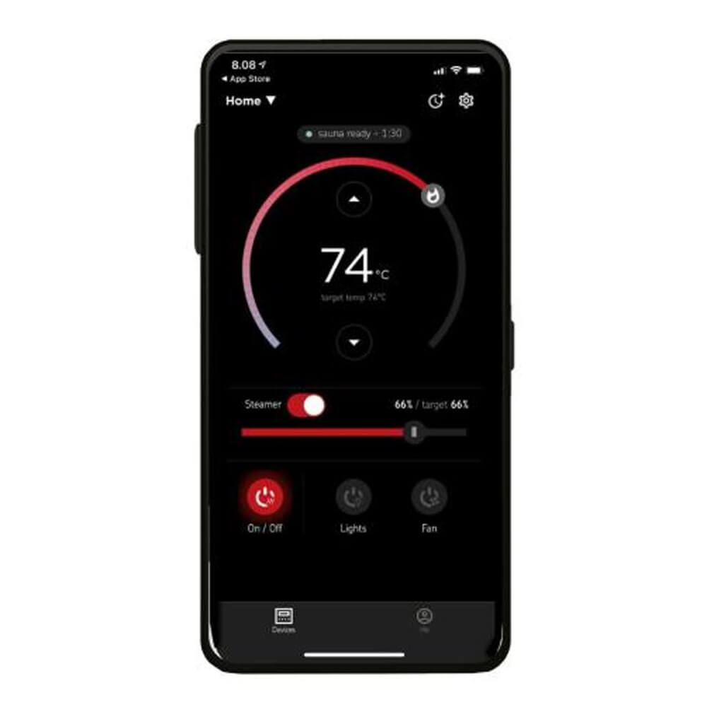 Harvia KIP60W 6KW UL Certified Electric Sauna Heater with Xenio CX170 Digital WiFi Control & Sauna Stones