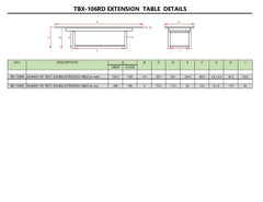 Anderson Teak Sahara 106″ Rectangular Double Extension Table [TBX-106RD]