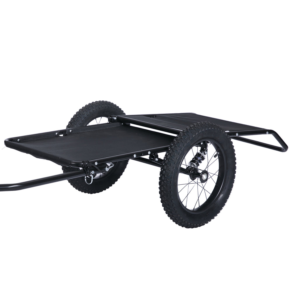 Electric bike cargo trailer heavy duty