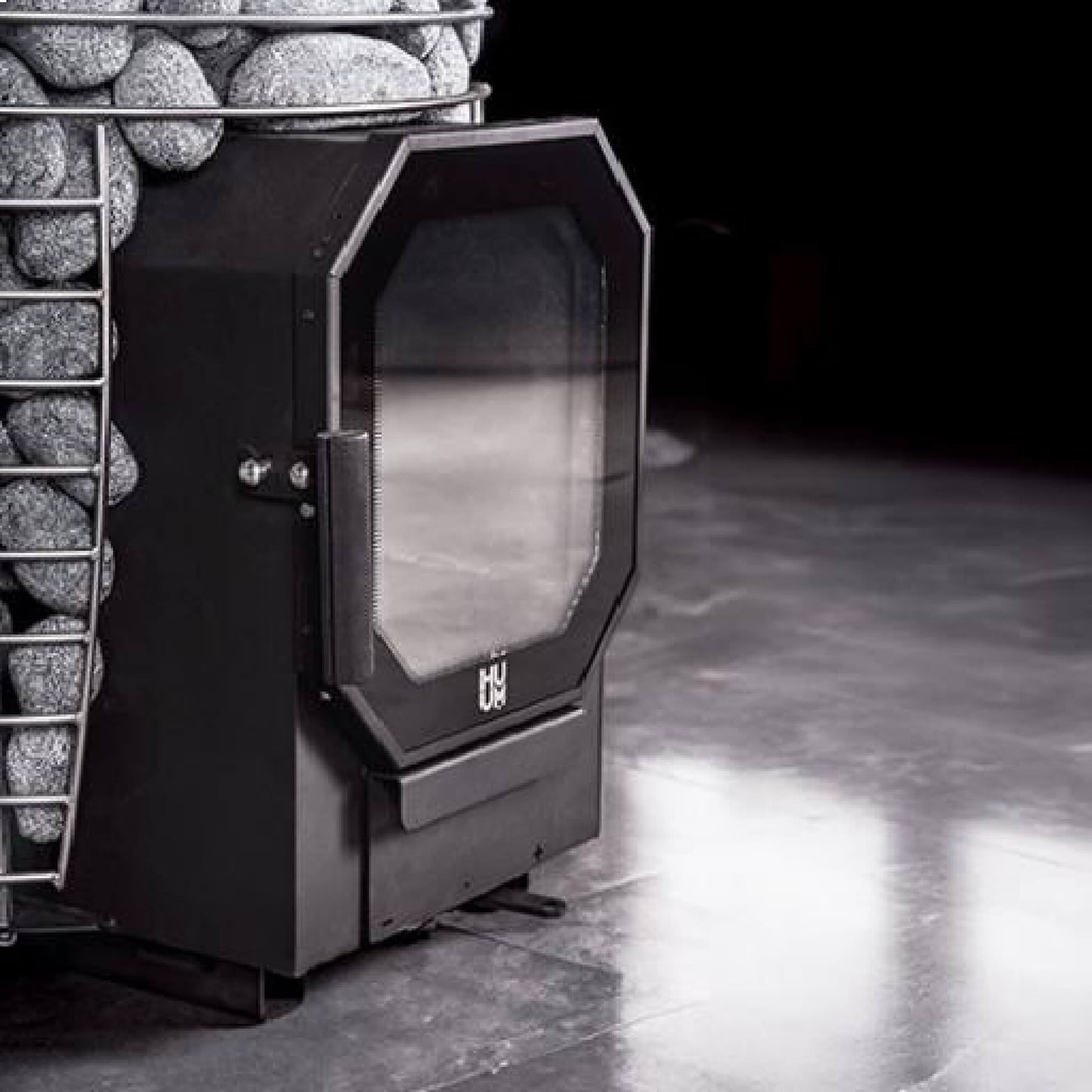 HUUM Hive Flow Mini 8.5KW Wood-Burning Sauna Stove With Ash Drawer & Sauna Stones [H1017012]