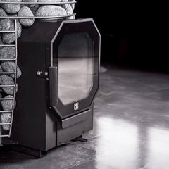 HUUM Hive Flow Mini 8.5KW Wood-Burning Sauna Stove With Ash Drawer & Sauna Stones [H1017012]