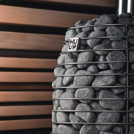 HUUM Hive Flow Mini 8.5KW Wood-Burning Sauna Stove With Ash Drawer & Sauna Stones [H1017012]