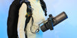  LEFEET P1/P1 XR Scooter Harness attached to diving gear, showcasing hands-free underwater propulsion.