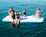Island Hopper Island Buddy 12' x 6' Inflatable Water Platform & Dock