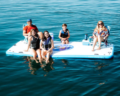Island Hopper Island Buddy 12' x 6' Inflatable Water Platform & Dock