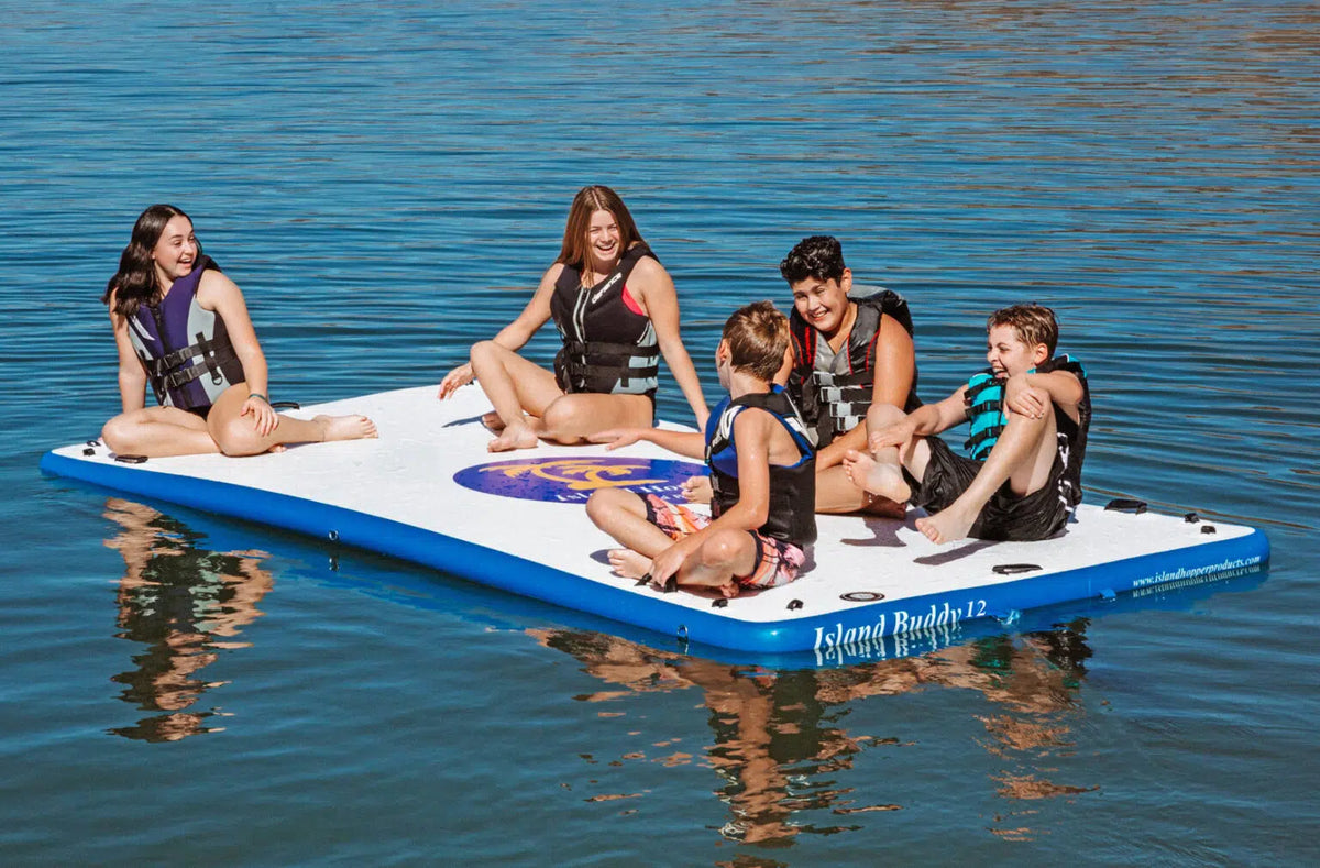 Island Hopper Island Buddy 12' x 6' Inflatable Water Platform & Dock