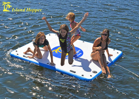 Island Hopper Island Buddy 8' x 6' Inflatable Water Platform & Dock