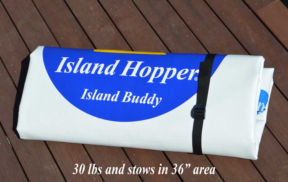 Island Hopper Island Buddy 12' x 6' Inflatable Water Platform & Dock