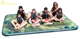 Island Hopper 10' Lakeside Tropical Graphic Series Inflatable Floating Dock & Bouncer Slide