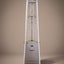 Lava Heat Italia 2G Flame Tower patio heater in Stainless Steel