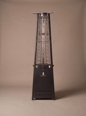 Lava Heat Italia 2G Flame Tower patio heater in Hammered Black