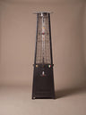 Lava Heat Italia 2G Flame Tower patio heater in Hammered Black