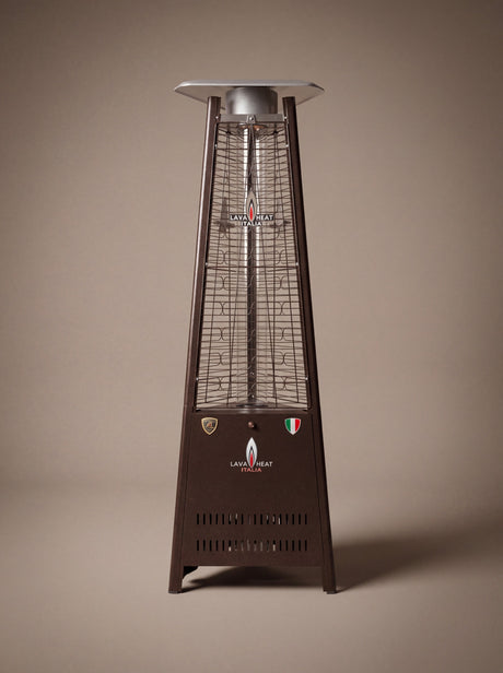 Lava Heat Italia Capri patio heater in Heritage Bronze