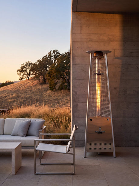 Lava Heat Italia Capri patio heater in an outdoor setting