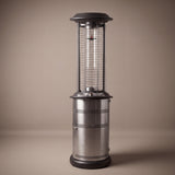 Lava Heat Italia Milano Cylindrical patio heater in Gunmetal