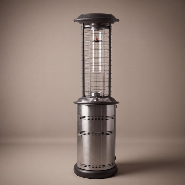Lava Heat Italia Milano Cylindrical patio heater in Gunmetal