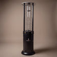 Lava Heat Italia Opus series patio heater in Hammered Black