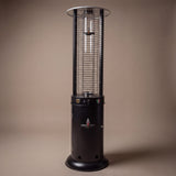 Lava Heat Italia Opus series patio heater in Hammered Black