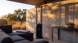 Lava Heat Italia Opus series patio heater in an outdoor setting