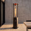 Lava Heat Italia Opus series patio heater in Satin Black