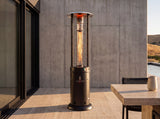 Lava Heat Italia Opus series patio heater in Satin Black