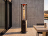 Lava Heat Italia Opus series patio heater in Satin Black