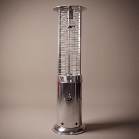 Lava Heat Italia Opus series patio heater in Stainless Steel