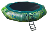 Island Hopper 15' Lakeside Water Bouncer Water Park with Platform/Slide