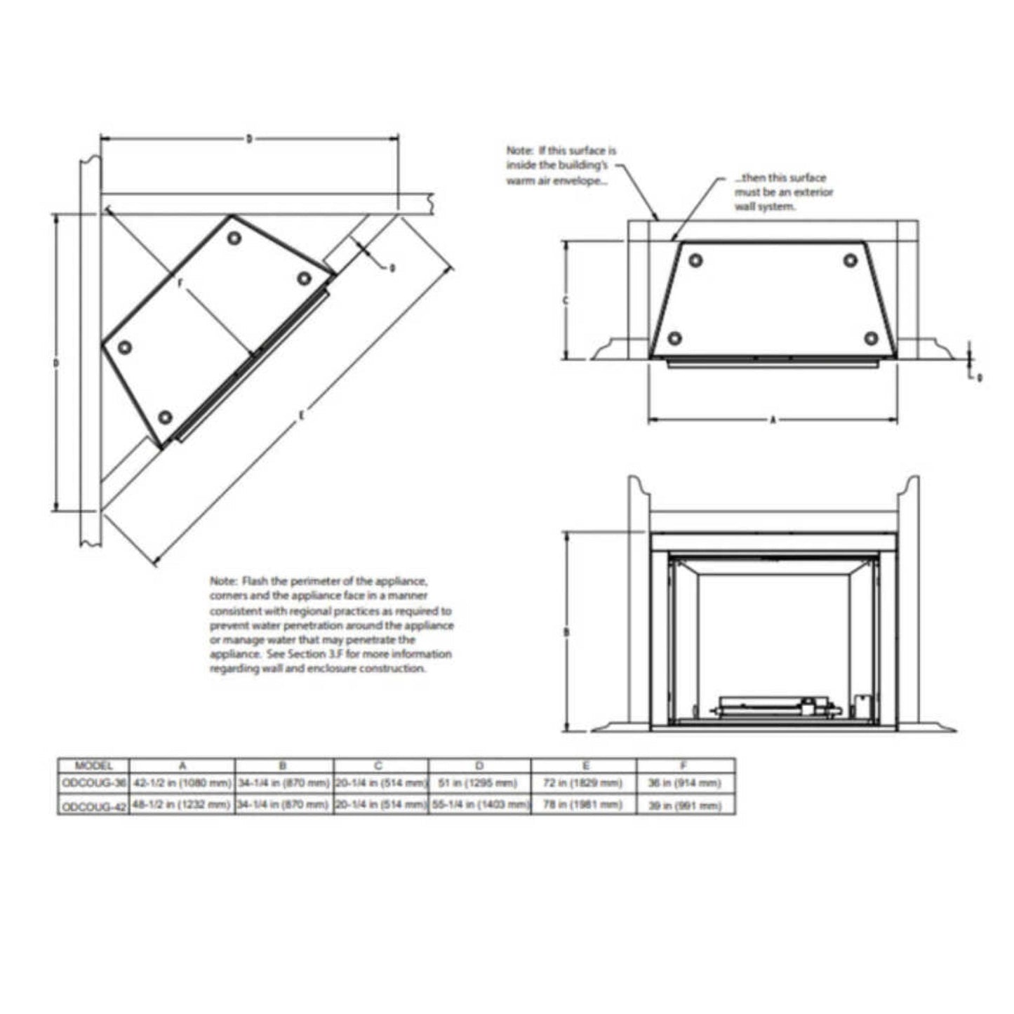 Majestic Courtyard 55K BTU 36" Traditional Outdoor Gas Fireplace [ODCOUG-36NR]