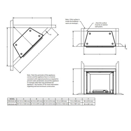 Majestic Courtyard 55K BTU 36" Traditional Outdoor Gas Fireplace [ODCOUG-36NR]