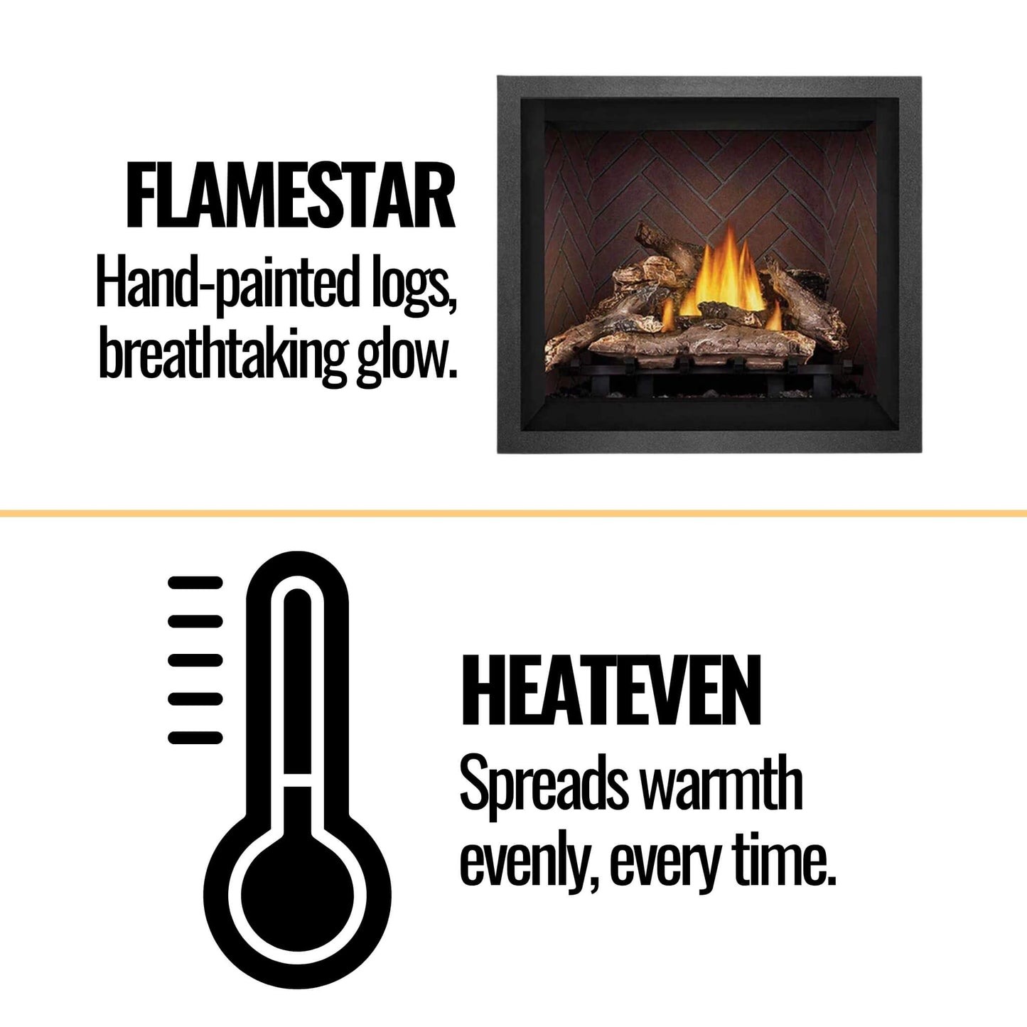 Napoleon Elevation Direct Vent Gas Fireplace with 36" Tempered Glass [E36/42N/PTE]