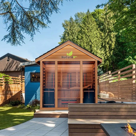 Medical Saunas Nature 9 Plus Hybrid Outdoor Sauna (Six Person)