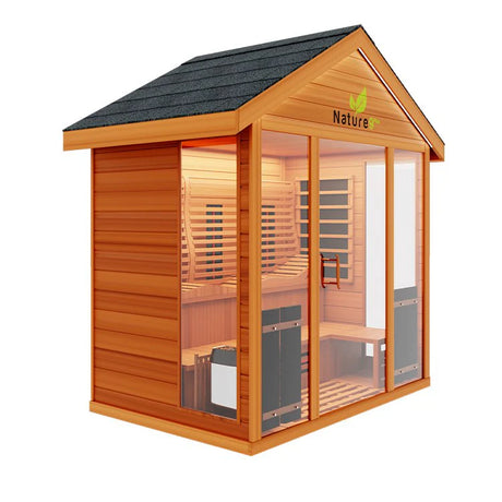 Medical Saunas Nature 9 Plus Hybrid Outdoor Sauna (Six Person)