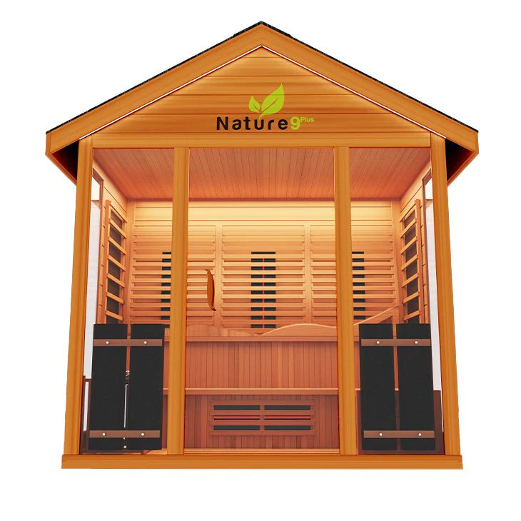 Medical Saunas Nature 9 Plus Hybrid Outdoor Sauna (Six Person)