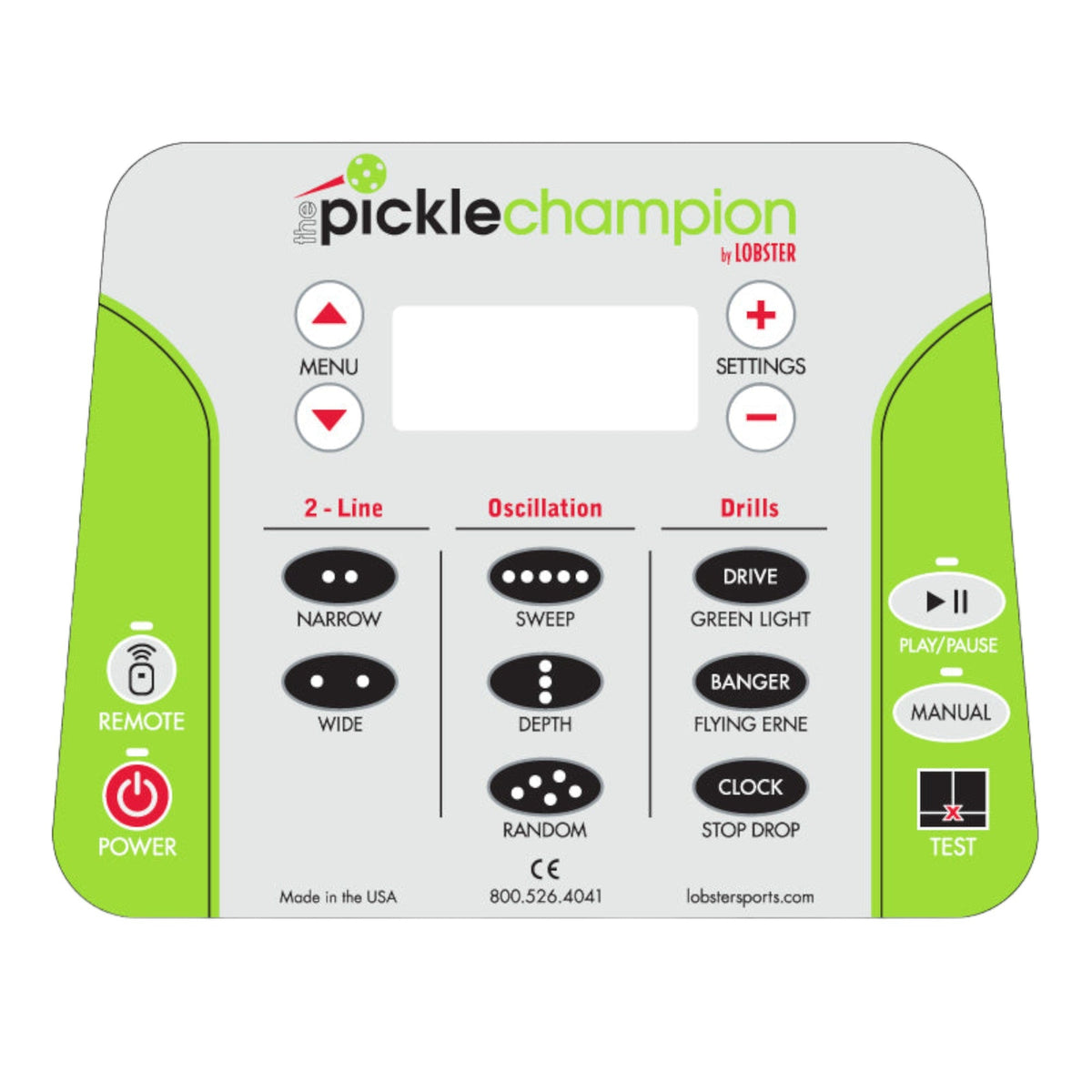 The Pickle Champion by Lobster – Advanced All-Digital Pickleball Machine