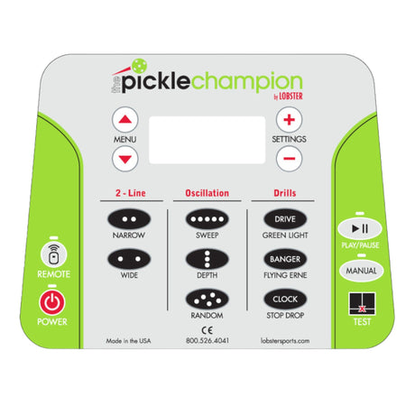 The Pickle Champion by Lobster – Advanced All-Digital Pickleball Machine