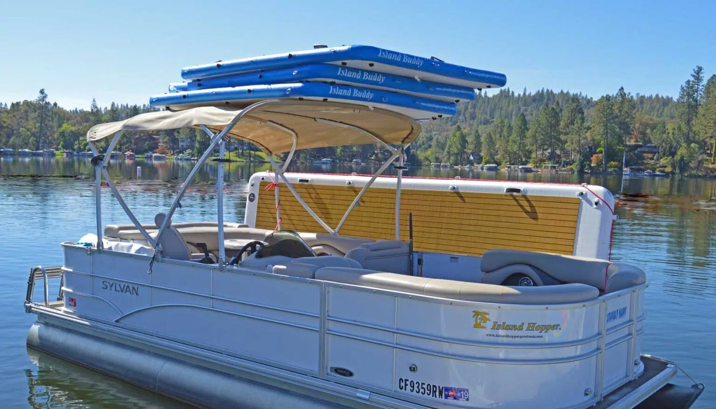 Island Hopper Island Buddy 8' x 6' Inflatable Water Platform & Dock