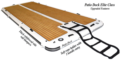 Island Hopper Elite Class Patio Dock 15' x 6' Floating Platform