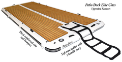 Island Hopper Elite Class Patio Dock 15' x 6' Floating Platform