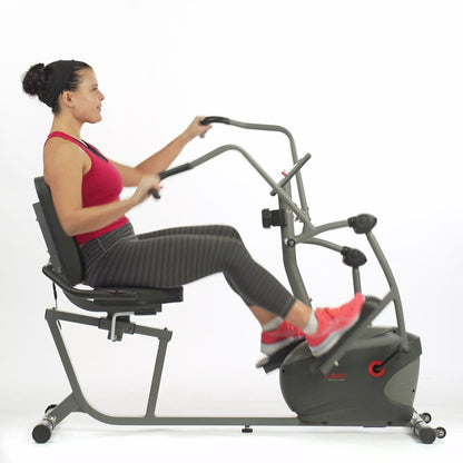 Sunny Health & Fitness Performance Interactive Series Recumbent Elliptical