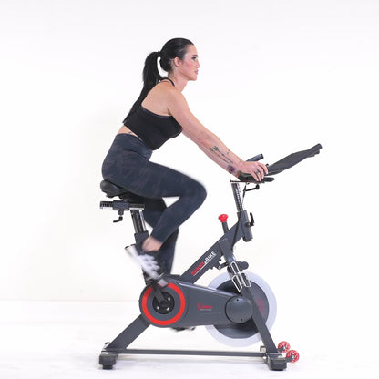 Sunny Health & Fitness Premium Indoor Cycling Smart Stationary Bike with Exclusive SunnyFit® App Enhanced Bluetooth Connectivity