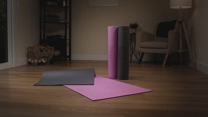 Sunny Health & Fitness Anti-Slip Dual Color Exercise Yoga Mat