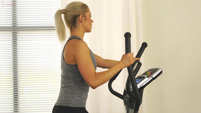 Sunny Health & Fitness Pre-Programmed Elliptical Trainer