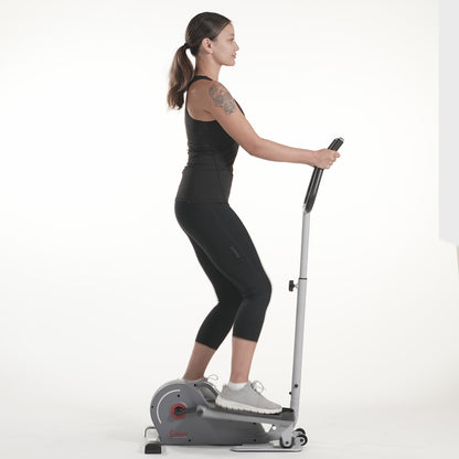 Sunny Health & Fitness Magnetic Standing Elliptical with Handlebars