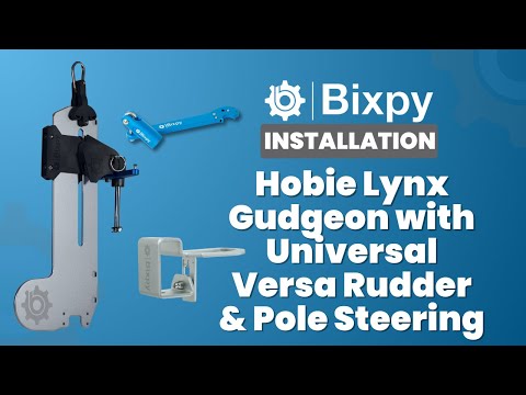 Hobie Lynx  Gudgeon with Universal Versa Rudder™ Adapter and Pole Steering
