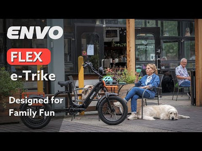 ENVO Flex Trike — Fat Tire Electric Adult Trike (Foldable, Differential RWD)